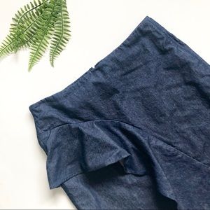 NWOT Denim Midi Skirt